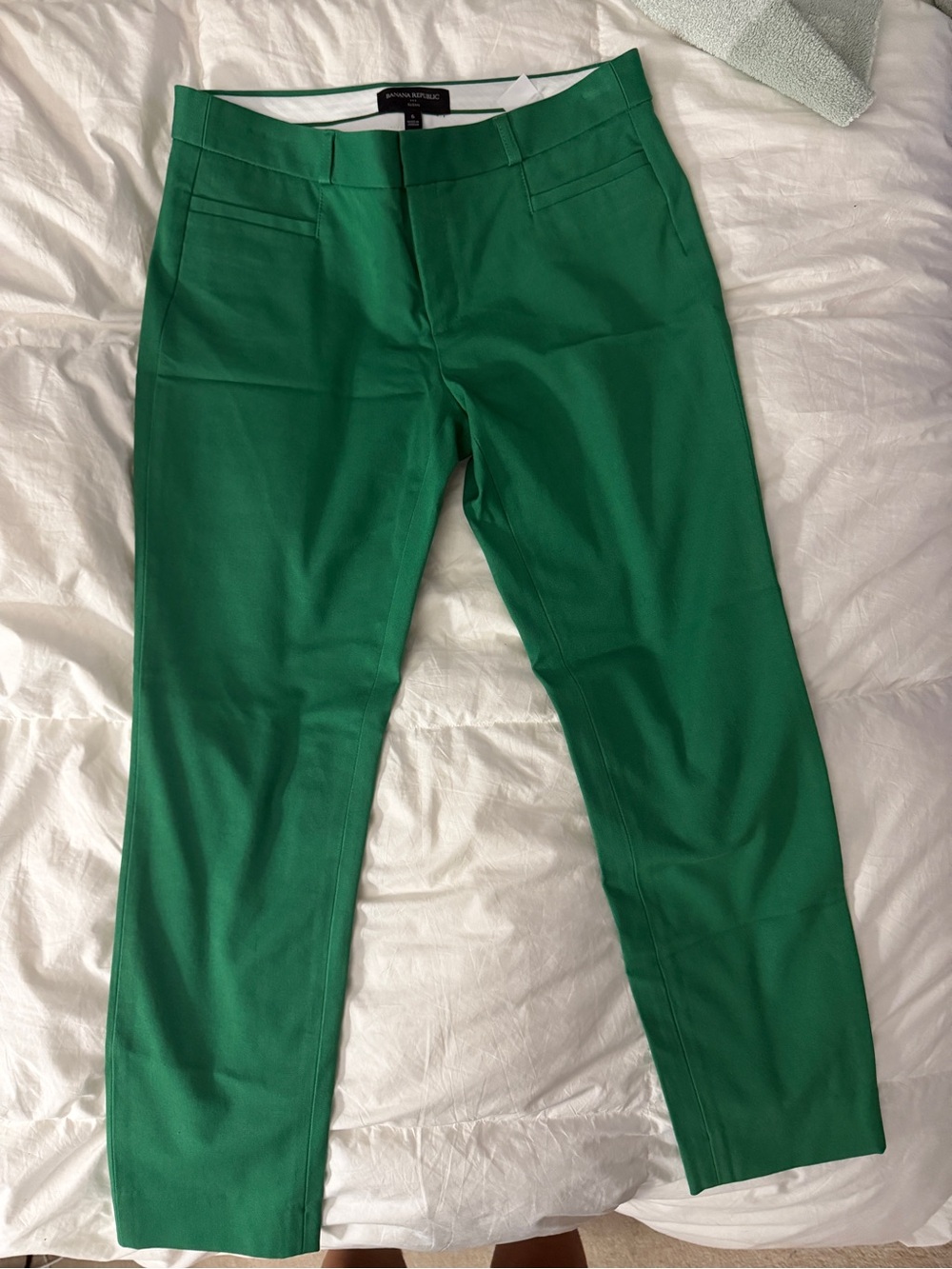 Banana Republic Emerald Green Tailored Slim Pants